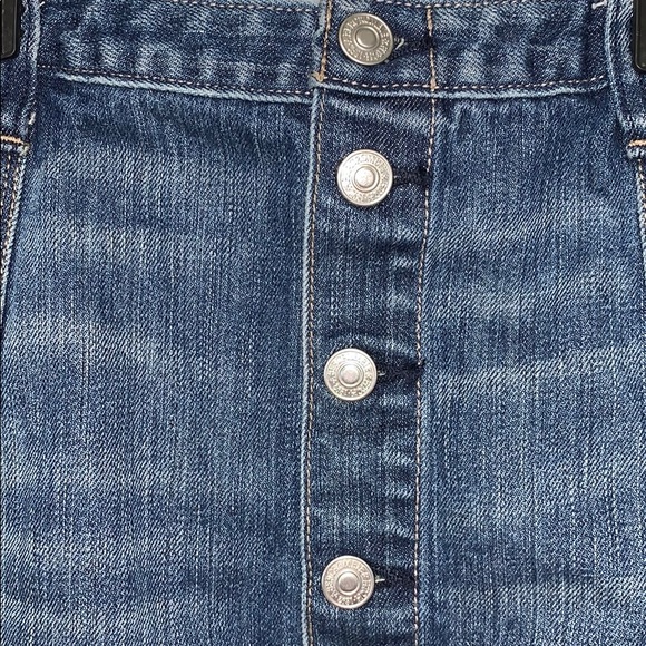 ABERCROMBIE FITCH button down denim mini skirt - Picture 5 of 6
